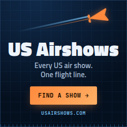 US Airshows 250×250 dark banner